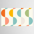 Mid Century Modern Geometry 3 Tablecloth Gallery Image 2