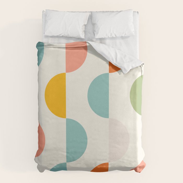 Mid Century Modern Geometry 3 Duvet Cover Gallery Image 6