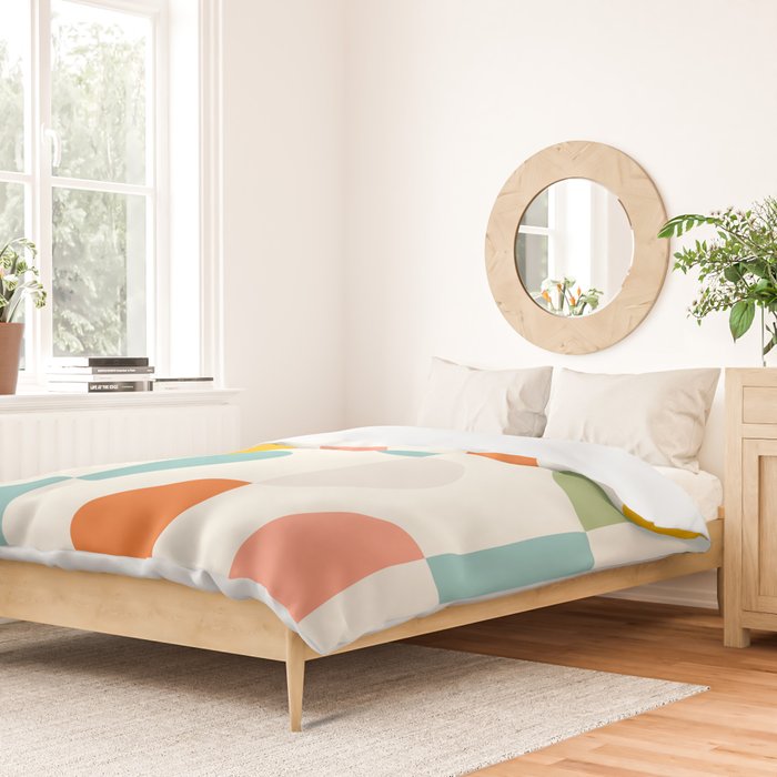 Mid Century Modern Geometry 3 Duvet Cover Gallery Image 2