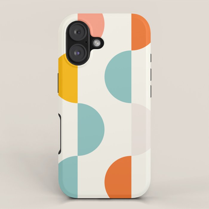 Mid Century Modern Geometry 3 iPhone Case Gallery Image 1