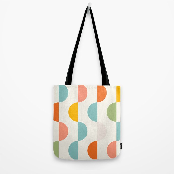 Mid Century Modern Geometry 3 Tote Bag Gallery Image 2