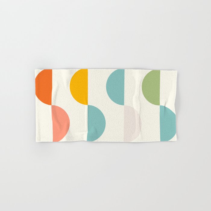Mid Century Modern Geometry 3 Bath Towel Gallery Image 1
