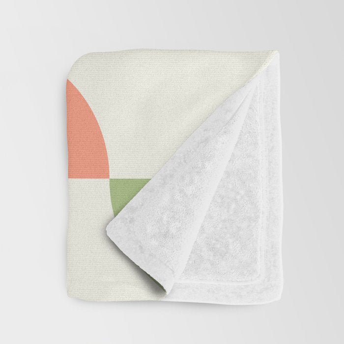 Mid Century Modern Geometry 3 Throw Blanket Gallery Image 3