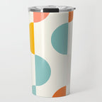 Mid Century Modern Geometry 3 Travel Mug Gallery Image 1