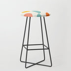 Mid Century Modern Geometry 3 Stool Gallery Image 1