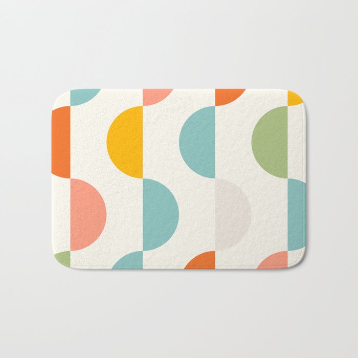 Mid Century Modern Geometry 3 Bath Mat Gallery Image 1