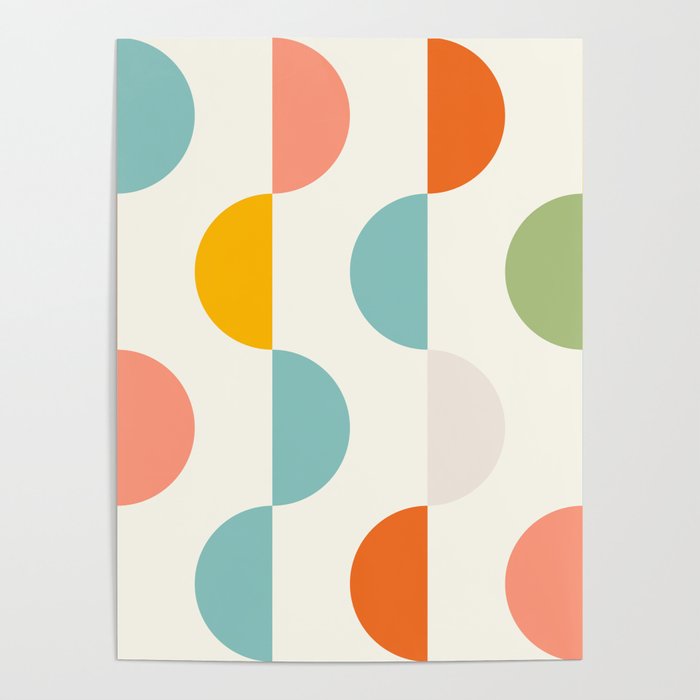 Mid Century Modern Geometry 3 Poster Gallery Image 4