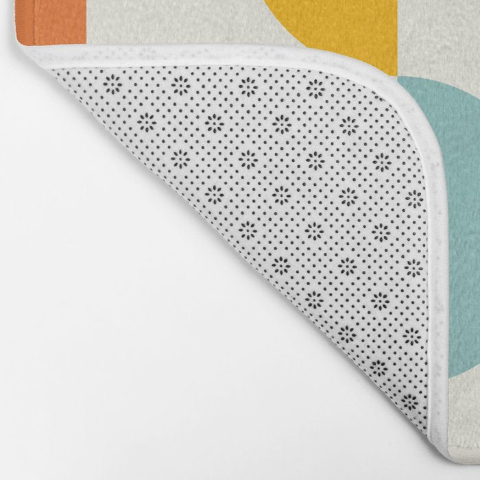 Mid Century Modern Geometry 3 Bath Mat Gallery Image 2
