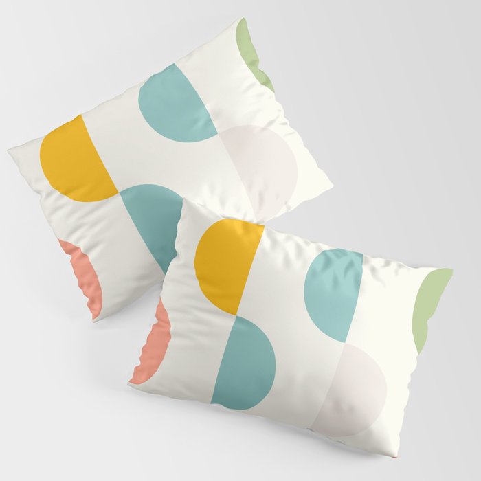 Mid Century Modern Geometry 3 Pillow Sham Gallery Image 1