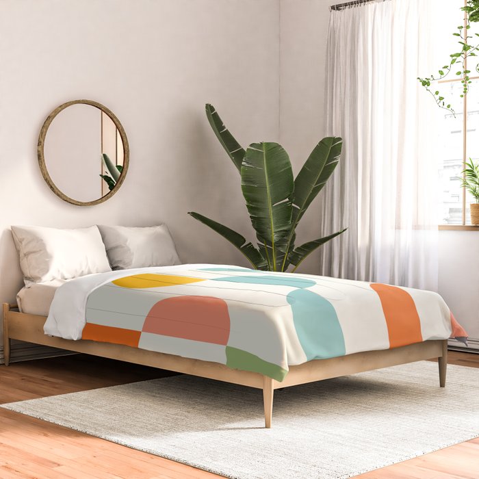 Mid Century Modern Geometry 3 Comforter Gallery Image 2