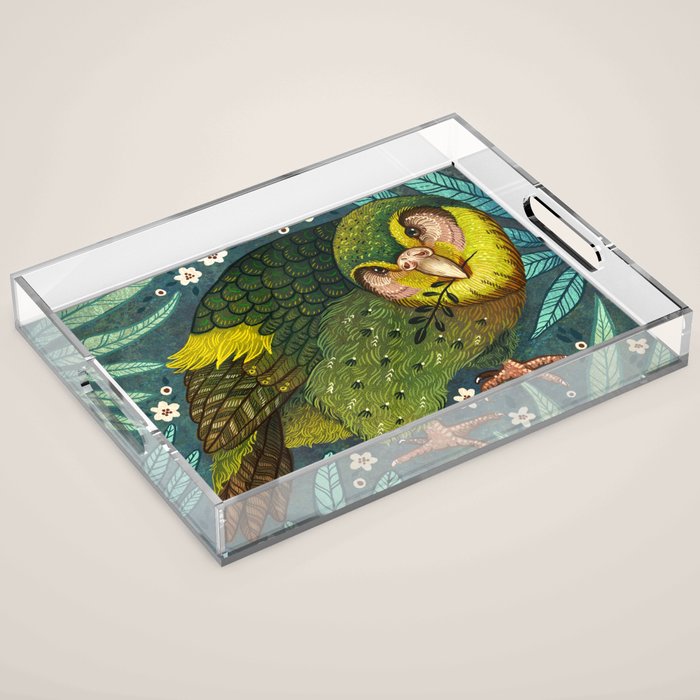 Kakapo Acrylic Tray Gallery Image 1