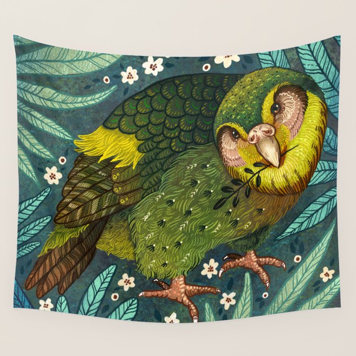 Kakapo Wall Tapestry Gallery Image 4