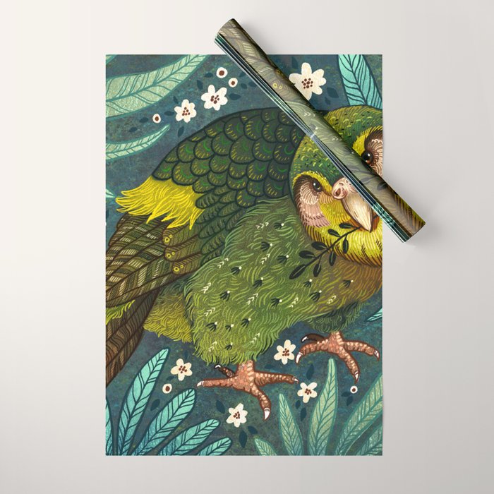 Kakapo Wrapping Paper Gallery Image 1