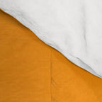 Antique Yellow  & Yellow Ochre Mid Century Modern Abstract Minimalist Rothko Color Field Squares Comforter Gallery Image 4