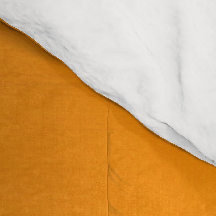 Antique Yellow  & Yellow Ochre Mid Century Modern Abstract Minimalist Rothko Color Field Squares Comforter Gallery Image 4