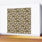 Floral Meadow In Spring Green Wall Mural Gallery Image 2