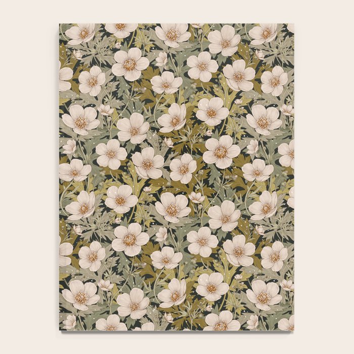 Floral Meadow In Spring Green Notebook Gallery Image 4