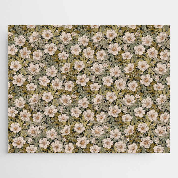 Floral Meadow In Spring Green Jigsaw Puzzle Gallery Image 1