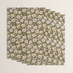Floral Meadow In Spring Green Wrapping Paper Gallery Image 3