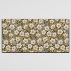 Floral Meadow In Spring Green Desk Mat Gallery Image 3