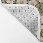 Floral Meadow In Spring Green Bath Mat Gallery Image 2