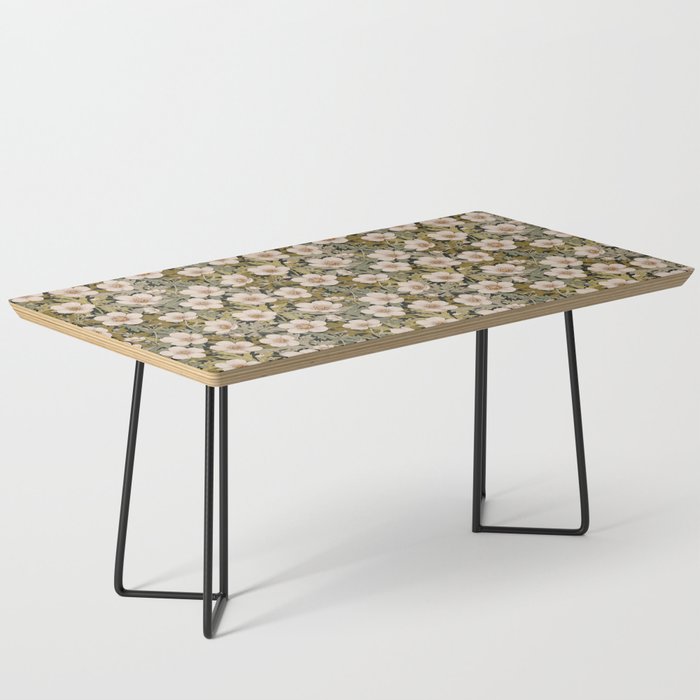 Floral Meadow In Spring Green Coffee Table Gallery Image 1
