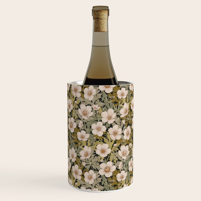 Floral Meadow In Spring Green Wine Chiller Gallery Image 2