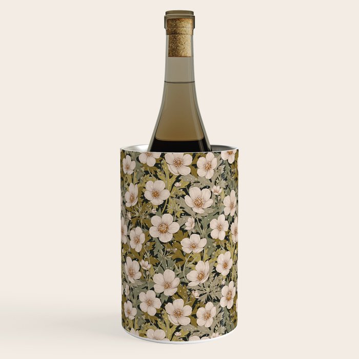 Floral Meadow In Spring Green Wine Chiller Gallery Image 1