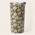 Floral Meadow In Spring Green Travel Mug Gallery Image 2
