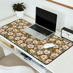 Floral Meadow In Spring Green Desk Mat Gallery Image 2