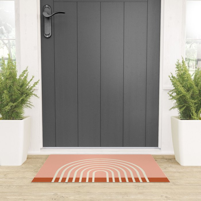 Terracota Pastel Welcome Mat Gallery Image 3