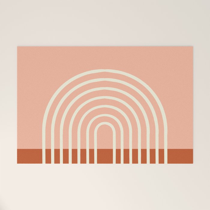 Terracota Pastel Welcome Mat Gallery Image 1