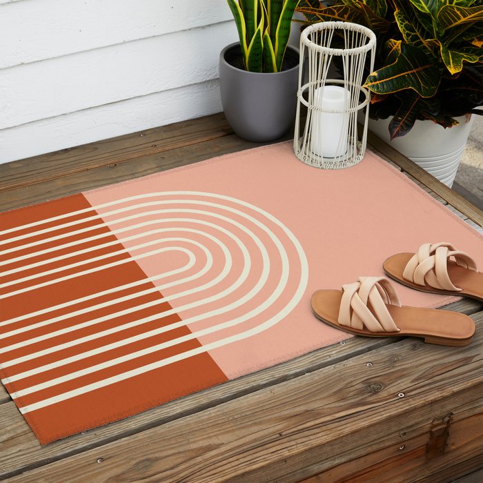 Terracota Pastel Outdoor Rug Gallery Image 2