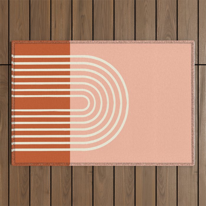 Terracota Pastel Outdoor Rug Gallery Image 1