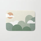 Mountains and Clouds - Landscape Bath Mat Gallery Image 1