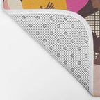 Female diverse faces pink Bath Mat Gallery Image 2