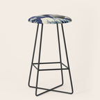 Cowboy Capybara Riding Dolphin Great Wave Stool Gallery Image 1