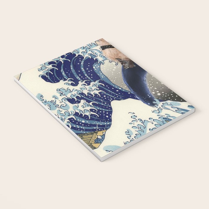 Cowboy Capybara Riding Dolphin Great Wave Notebook Gallery Image 3