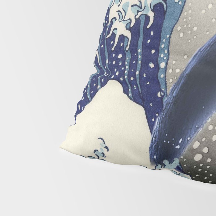 Cowboy Capybara Riding Dolphin Great Wave Pillow Sham Gallery Image 4
