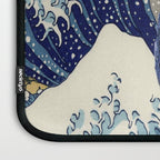 Cowboy Capybara Riding Dolphin Great Wave Laptop Sleeve Gallery Image 3
