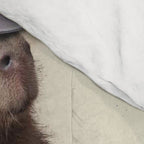 Cowboy Capybara Riding Dolphin Great Wave Comforter Gallery Image 4