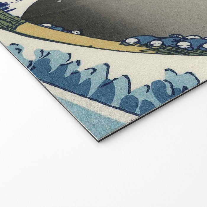 Cowboy Capybara Riding Dolphin Great Wave Welcome Mat Gallery Image 2