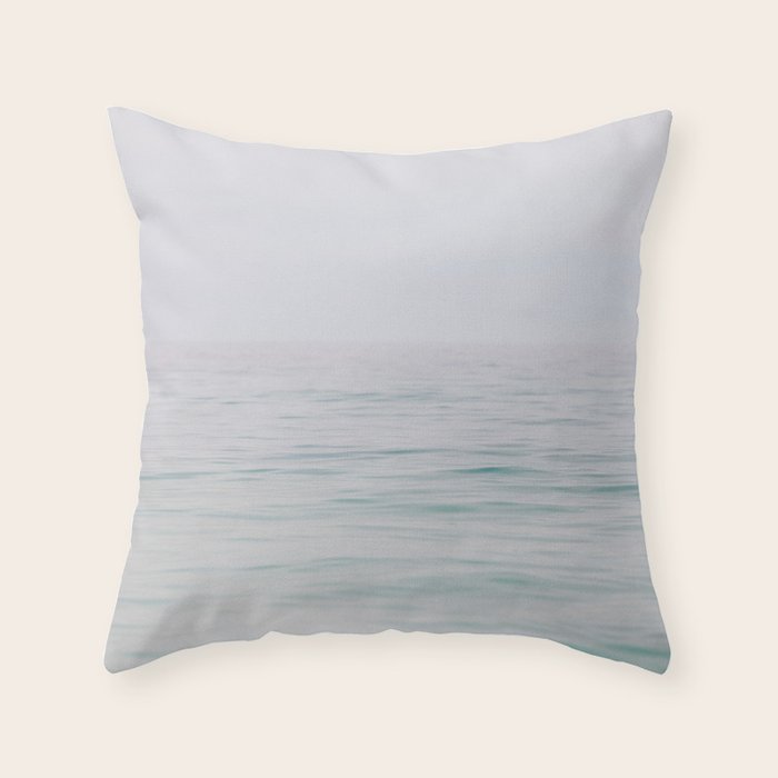 Rolling Waves - Lake Michigan Photography Throw Pillow Gallery Image 1