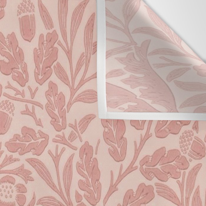 William Morris Acorn Pastel Rose Pink Wall Tapestry Gallery Image 3