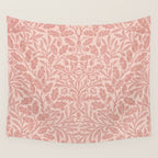 William Morris Acorn Pastel Rose Pink Wall Tapestry Gallery Image 4