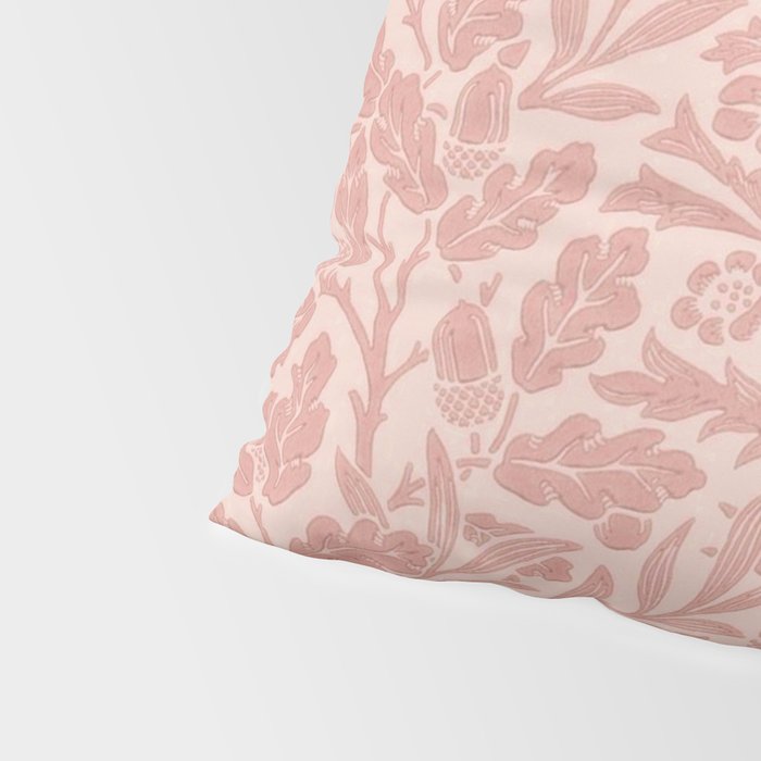 William Morris Acorn Pastel Rose Pink Pillow Sham Gallery Image 4