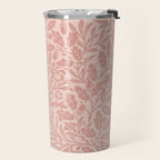 William Morris Acorn Pastel Rose Pink Travel Mug Gallery Image 2