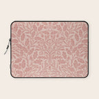 William Morris Acorn Pastel Rose Pink Laptop Sleeve Gallery Image 1