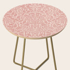 William Morris Acorn Pastel Rose Pink Side Table Gallery Image 2