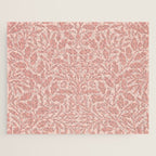 William Morris Acorn Pastel Rose Pink Jigsaw Puzzle Gallery Image 1